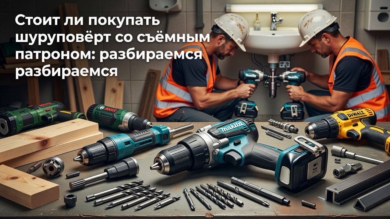 Стоит ли покупать шуруповёрт со съёмным патроном: разбираемся
