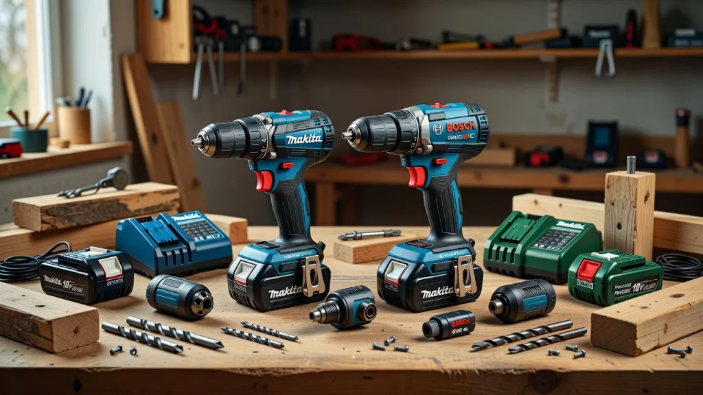 Шуруповёрт со съёмным патроном от Makita и Bosch: что выбрать