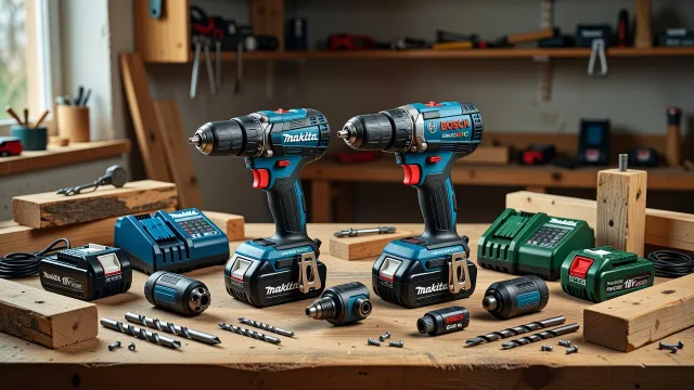 Шуруповёрт со съёмным патроном от Makita и Bosch: что выбрать